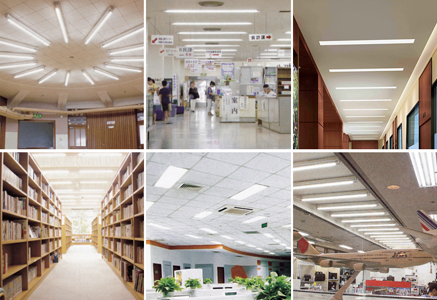 LED tube lamp installation space utilized